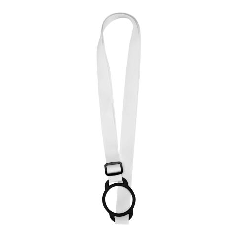 Lior Sublimation Lanyard mit Silikonband weiß