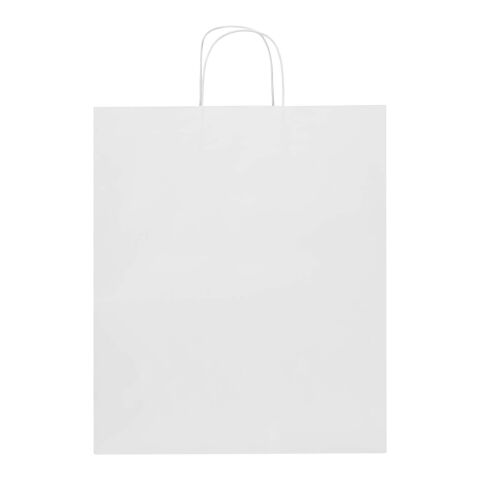 Kraft 80–90 g/m² Papiertasche mit Kordelgriffen – 32 × 17 × 39 cm weiß | ohne Werbeanbringung | Nicht verfügbar | Nicht verfügbar