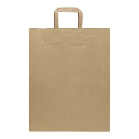 Kraft 80 g/m² Papiertasche mit flachen Griffen – 25 × 15 × 32 cm Kraftpapier | ohne Werbeanbringung | Nicht verfügbar | Nicht verfügbar