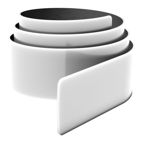 RFX™ 34 cm reflektierendes TPU Schnapparmband weiß | 1-farbiger Siebdruck | Vorderseite | 334 mm x 24 mm
