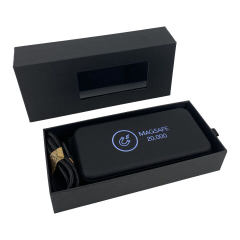 SCX.design P50 magnetische Powerbank  20.000 mAh mit Leuchtlogo schwarz | ohne Werbeanbringung | Nicht verfügbar | Nicht verfügbar