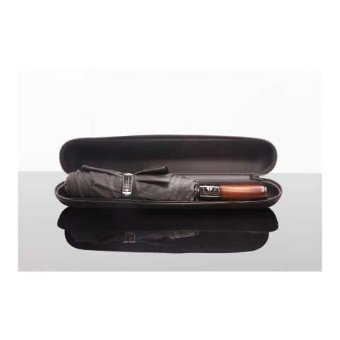 SCX.design R03 Vollautomatik Kompaktregenschirm mit Holzgriff  schwarz | ohne Werbeanbringung | Nicht verfügbar | Nicht verfügbar