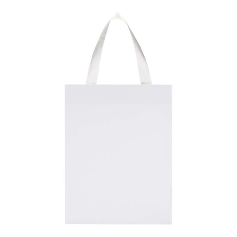 Smartfold Papiertüte, 230 g/m², mit Bandgriffen und Glanzlaminierung – 24 x 10 x 32 cm weiß