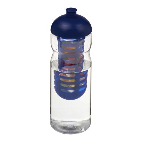 H2O Base® 650 ml Sportflasche mit Stülpdeckel und Infusor transparent-blau | ohne Werbeanbringung | Nicht verfügbar | Nicht verfügbar