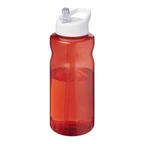 H2O Active® Eco Big Base 1L Sportflasche mit Ausgussdeckel rot-weiss | ohne Werbeanbringung | Nicht verfügbar | Nicht verfügbar