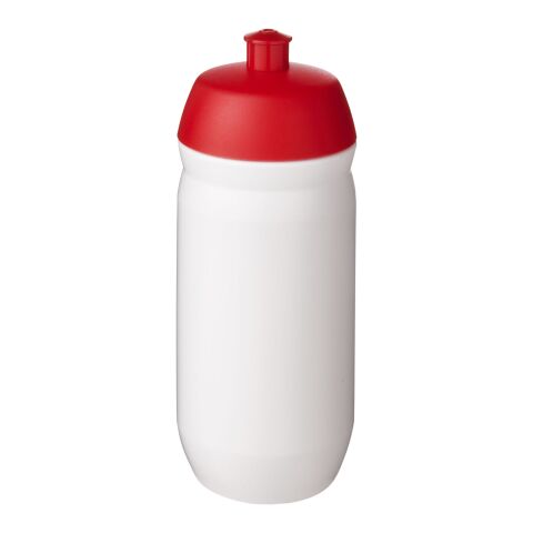 HydroFlex™ 500 ml Sportflasche mit Klappdeckel rot-transparent weiss | ohne Werbeanbringung | Nicht verfügbar | Nicht verfügbar