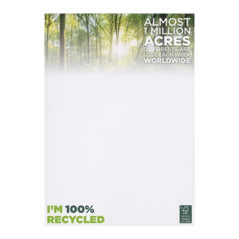 Desk-Mate® A4 recycelter Notizblock weiß | 25 pages | ohne Werbeanbringung | Nicht verfügbar | Nicht verfügbar