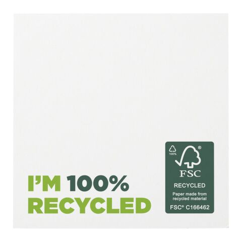 Sticky-Mate® recycelte Haftnotizen 75 x 75 mm weiss | 25 Seiten | ohne Werbeanbringung | Nicht verfügbar | Nicht verfügbar