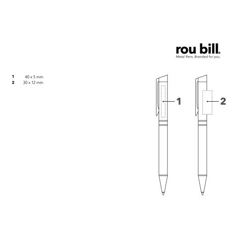 roubill Carbon  Line  Drehkugelschreiber silber | ohne Werbeanbringung | Nicht verfügbar | Nicht verfügbar