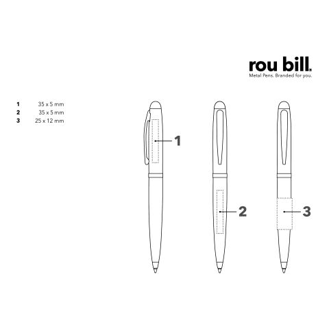 roubill Nautic  Drehkugelschreiber schwarz | ohne Werbeanbringung | ohne Werbeanbringung | Nicht verfügbar