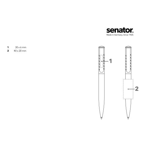senator New Spring  Clear MC  Druckkugelschreiber orange | ohne Werbeanbringung | ohne Werbeanbringung | Nicht verfügbar