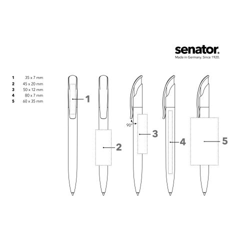 senator Challenger Frosted  Druckkugelschreiber weiß | 1-farbiger Siebdruck o. Tampondruck | Nicht verfügbar | Nicht verfügbar | Nicht verfügbar | Nicht verfügbar
