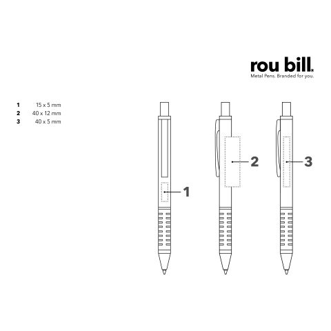 roubill Star Tec Alu  Druckkugelschreiber blau | ohne Werbeanbringung | Nicht verfügbar | Nicht verfügbar