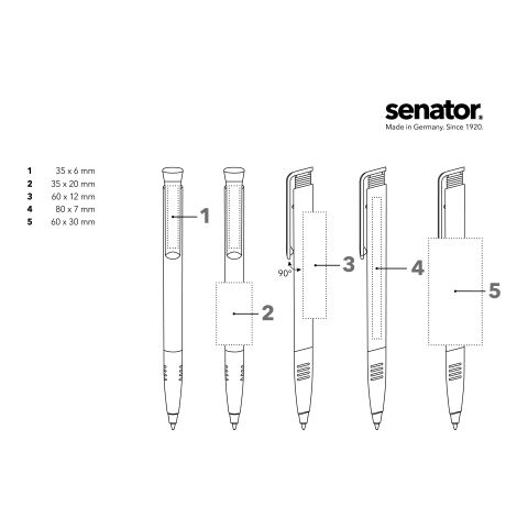 senator Super Hit Polished Basic SG  Druckkugelschreiber weiß-gelb | ohne Werbeanbringung | ohne Werbeanbringung | Nicht verfügbar