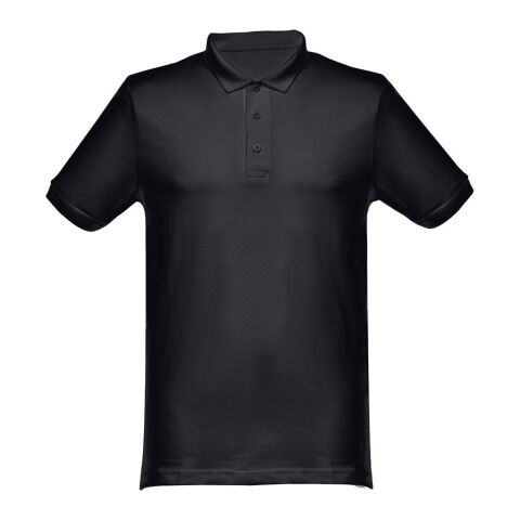 THC MONACO. Herren Poloshirt schwarz