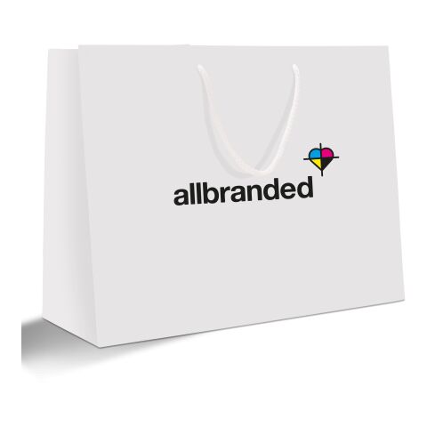 Papiertragetasche 40 x 30 cm Querformat ohne Werbeanbringung | matt | 70 - violett