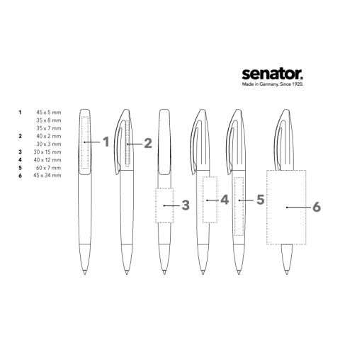 senator Bridge Clear MT  Drehkugelschreiber weiß | ohne Werbeanbringung | ohne Werbeanbringung | Nicht verfügbar