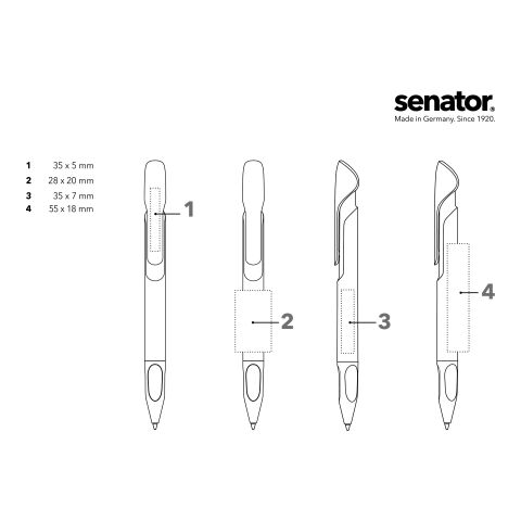 senator Evoxx Duo Polished Recycled Druckkugelschreiber orange | ohne Werbeanbringung | Nicht verfügbar | Nicht verfügbar