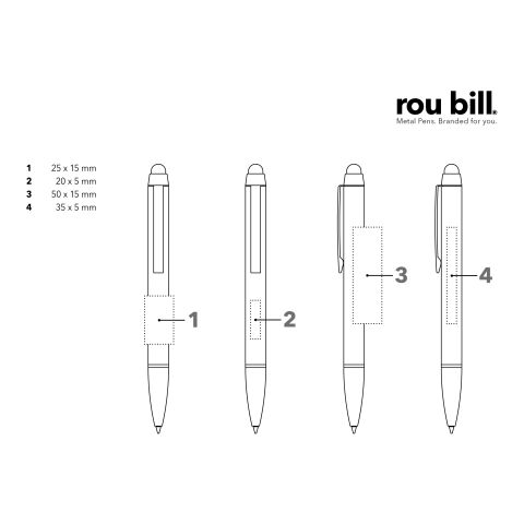 roubill Attract  Drehkugelschreiber schwarz | ohne Werbeanbringung | Nicht verfügbar | Nicht verfügbar