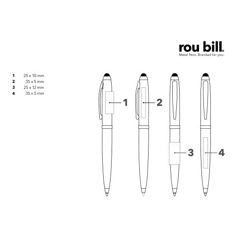 roubill Nautic Black  Drehkugelschreiber schwarz | ohne Werbeanbringung | ohne Werbeanbringung | Nicht verfügbar