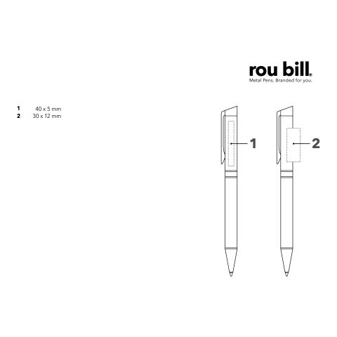 roubill Carbon  Line Black  Drehkugelschreiber silber | ohne Werbeanbringung | Nicht verfügbar | Nicht verfügbar