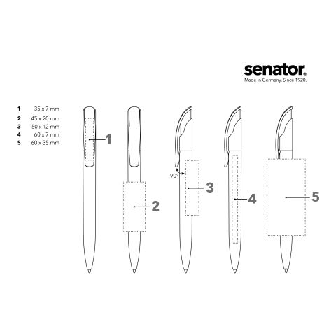 senator Challenger  Matt Recycled Druckkugelschreiber orange | ohne Werbeanbringung | ohne Werbeanbringung | Nicht verfügbar | Nicht verfügbar