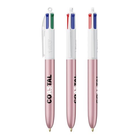 BIC® 4 Colours Glacé Kugelschreiber Weiß-Pink