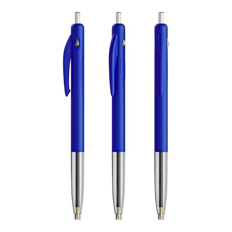 BIC® M10® Clic Druckkugelschreiber mittelblau | 1-farbiger Siebdruck | Schaft-rechts vom Clip | 8.00 mm x 42.00 mm