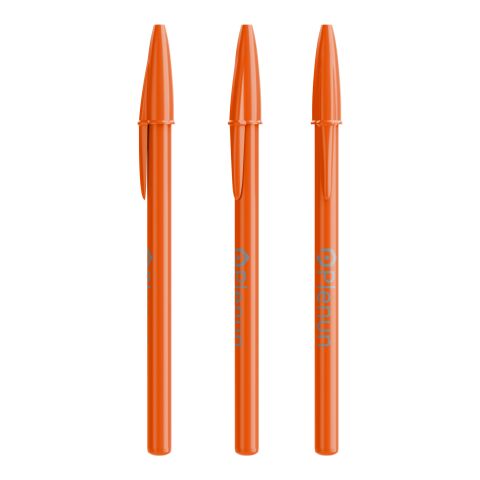 BIC® Style Kugelschreiber Orange | schwarze Tinte | 1-farbiger Siebdruck | Schaft-Clipverlängerung | 20.00 mm x 55.00 mm