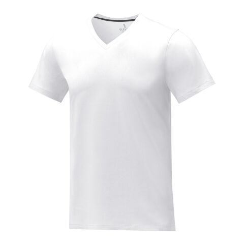 Somoto T-Shirt mit V-Ausschnitt für Herren Weiß | L