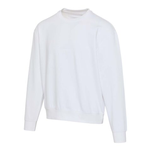 Boris Pullover mit Rundhalsausschnitt in Übergröße aus recycelter 280 g/m2 Bio Baumwolle (OCS), unisex Standard | weiss | L | ohne Werbeanbringung | Nicht verfügbar | Nicht verfügbar | Nicht verfügbar