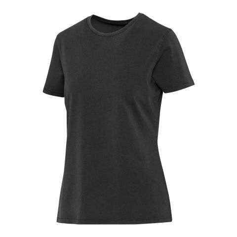 Nanaimo Kurzärmeliges T-Shirt für Damen im Washed Look, 160 g/m2 Standard | Schwarz | S | ohne Werbeanbringung | Nicht verfügbar | Nicht verfügbar | Nicht verfügbar