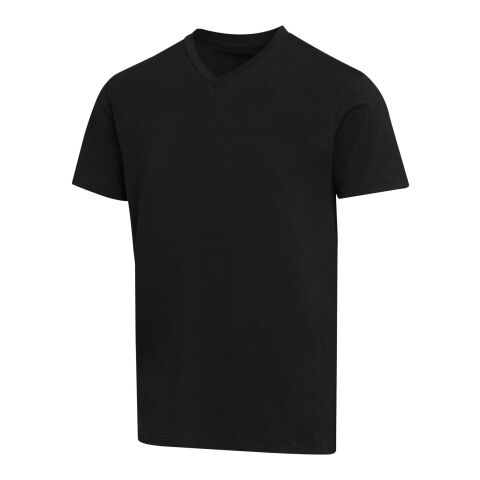 Balfour Kurzärmeliges T-Shirt V-Ausschnitt aus 200 g/m² Bio Baumwolle (OCS), unisex schwarz | S