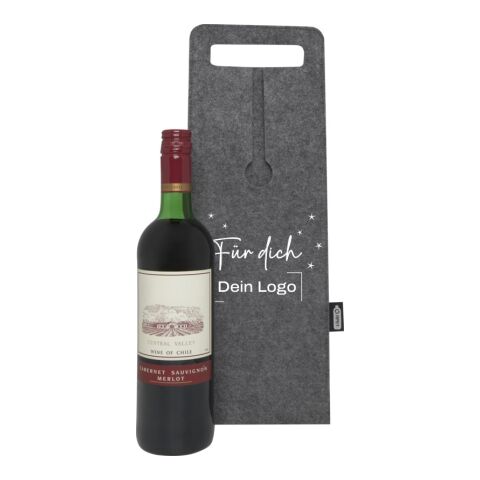 *Christmas* Weinbeutel Grau | Für Dich | 4C DTF Transfer