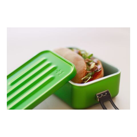 SIGG Lunchbox Plus S grün-schwarz | ohne Werbeanbringung