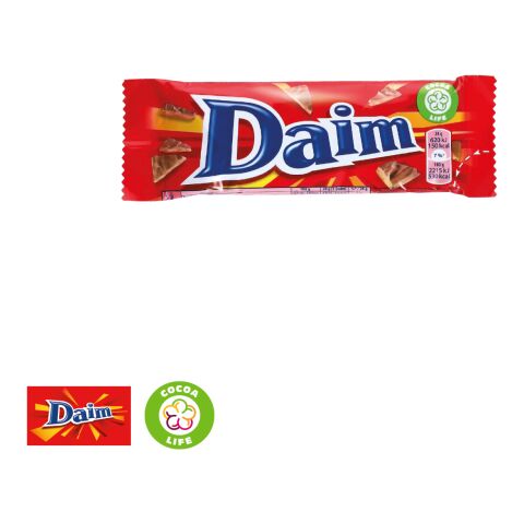 Daim Riegel Mit Werbebanderole bunt | ohne Werbeanbringung