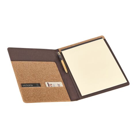 SERPA. A4-schreibmappe aus Kork mit einem unlinierten Schreibblock Beige | ohne Werbeanbringung | Unliniert | A4