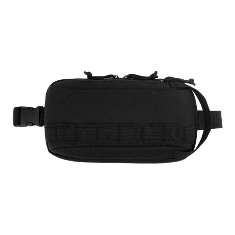 EDINBURGH. Gürteltasche aus hochdichtem 600D-Recyclingpolyester und 210D-Recyclingpolyesterfutter Schwarz | ohne Werbeanbringung