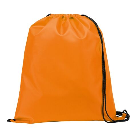 CARNABY. 210D Rucksacktasche mit schwarzen Zugbändern Orange | ohne Werbeanbringung