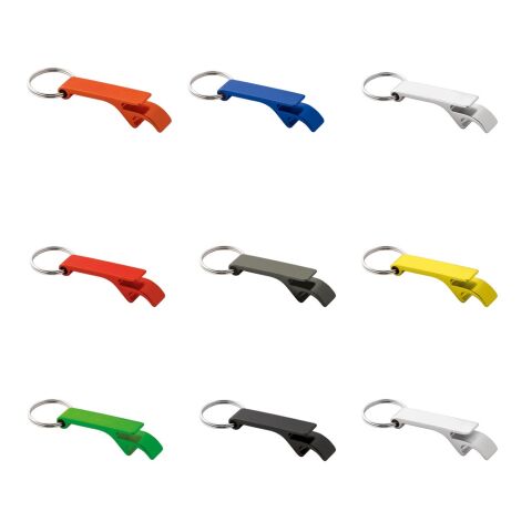 BAITT. Schlüsselanhänger aus Aluminium mit Flaschenöffner Schwarz | ohne Werbeanbringung