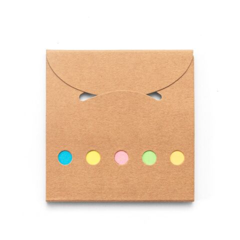 AINSLEY. Büroset 2-in-1- aus 100 % Recyclingpapier mit 6 Haftnotizblöcken Natur | ohne Werbeanbringung | Nicht verfügbar | Nicht verfügbar | Nicht verfügbar