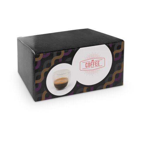 EXPRESSO. Borosilikatglas-Kaffee-Set mit 2 Gläsern Transparent | ohne Werbeanbringung | Nicht verfügbar | Nicht verfügbar | Nicht verfügbar