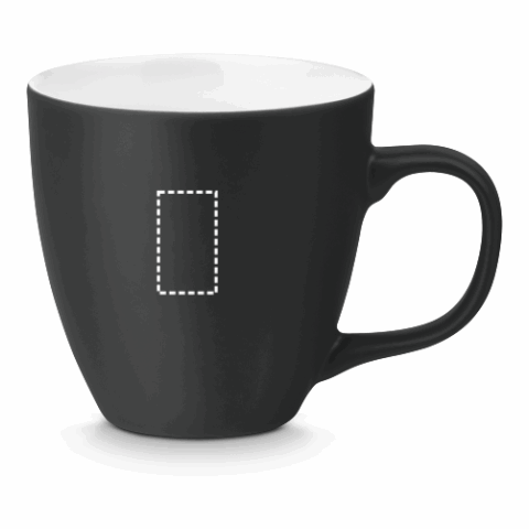 PANTHONY MAT. Becher aus Hydroglasur-Porzellan mit 450 ml Fassungsvermögen schwarz | ohne Werbeanbringung | Nicht verfügbar | Nicht verfügbar | Nicht verfügbar