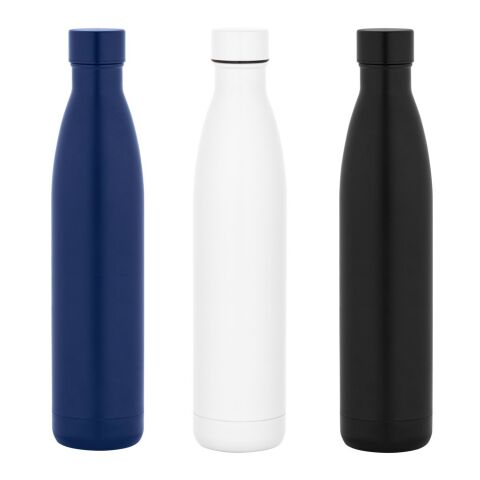 RE-BUFFON XL. Doppelwandige Trinfklasche aus Edelstahl (90% recycelt) Schwarz | ohne Werbeanbringung