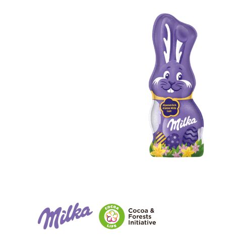 Milka Schmunzelhase in der Werbebox bunt | 15 g | ohne Werbeanbringung