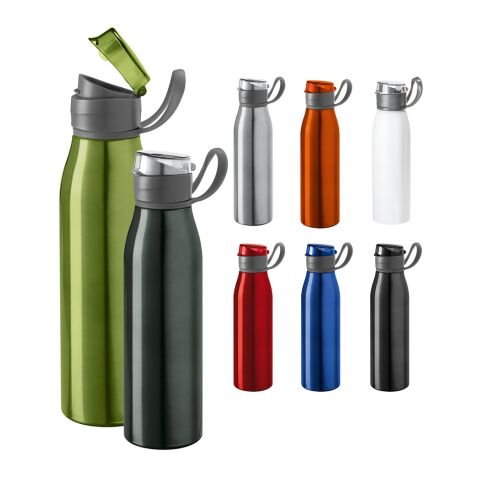 KORVER. Sportflasche aus Aluminium 650 mL Schwarz | ohne Werbeanbringung