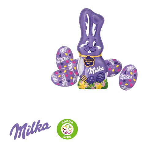 Premium Osterei Mit Schokolade Von Lindt bunt | ohne Werbeanbringung | Milka