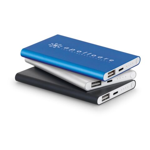 MARCET. Powerbank Slim 4'000 mAh aus 70 % recyceltes ABS (70% rABS) und 30 % recyceltes Aluminium (30% rAL) schwarz | ohne Werbeanbringung | Nicht verfügbar | Nicht verfügbar | Nicht verfügbar