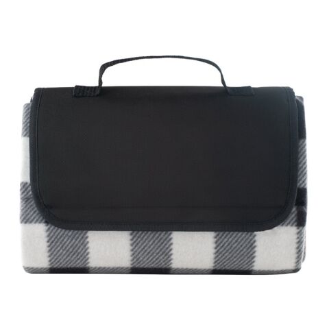 RILEY II. EPE-gefütterte Picknick-Decke (180 g/m²) Schwarz | ohne Werbeanbringung