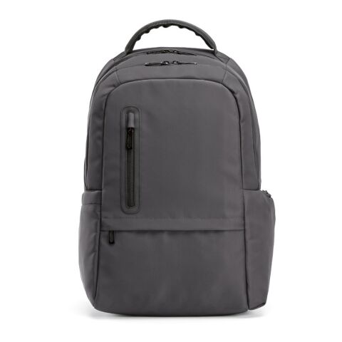 Chicago Rucksack 20L aus recy. PET. Geeignet für Laptops bis 17". Dunkelgrau